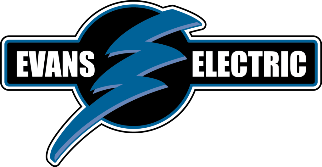 Evans Electric logo white